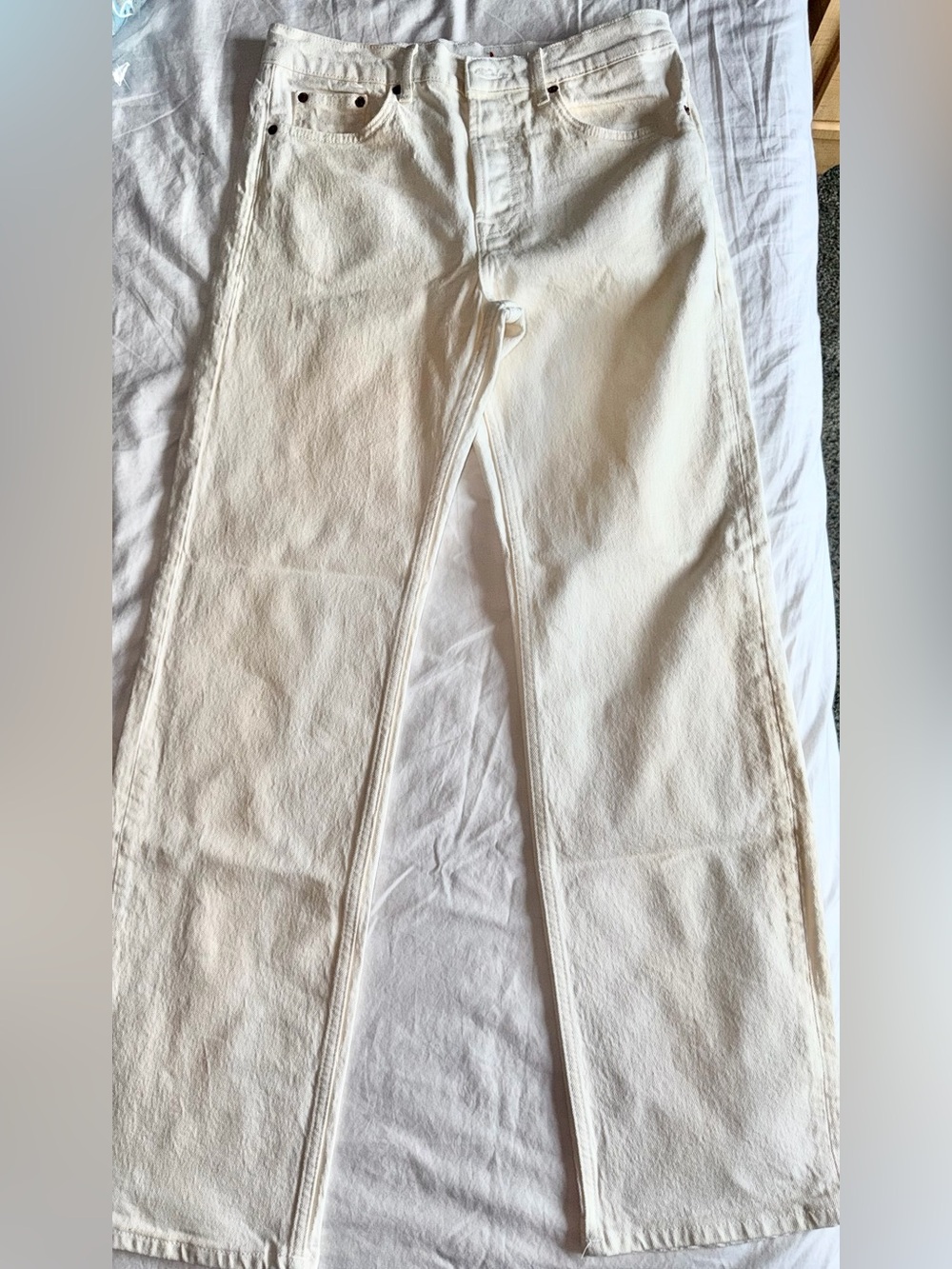 Zara Jeans off white high rise
